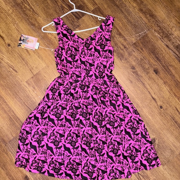 Betsey Johnson - Crow and Floral Embroidered Dress - Picture 2 of 5